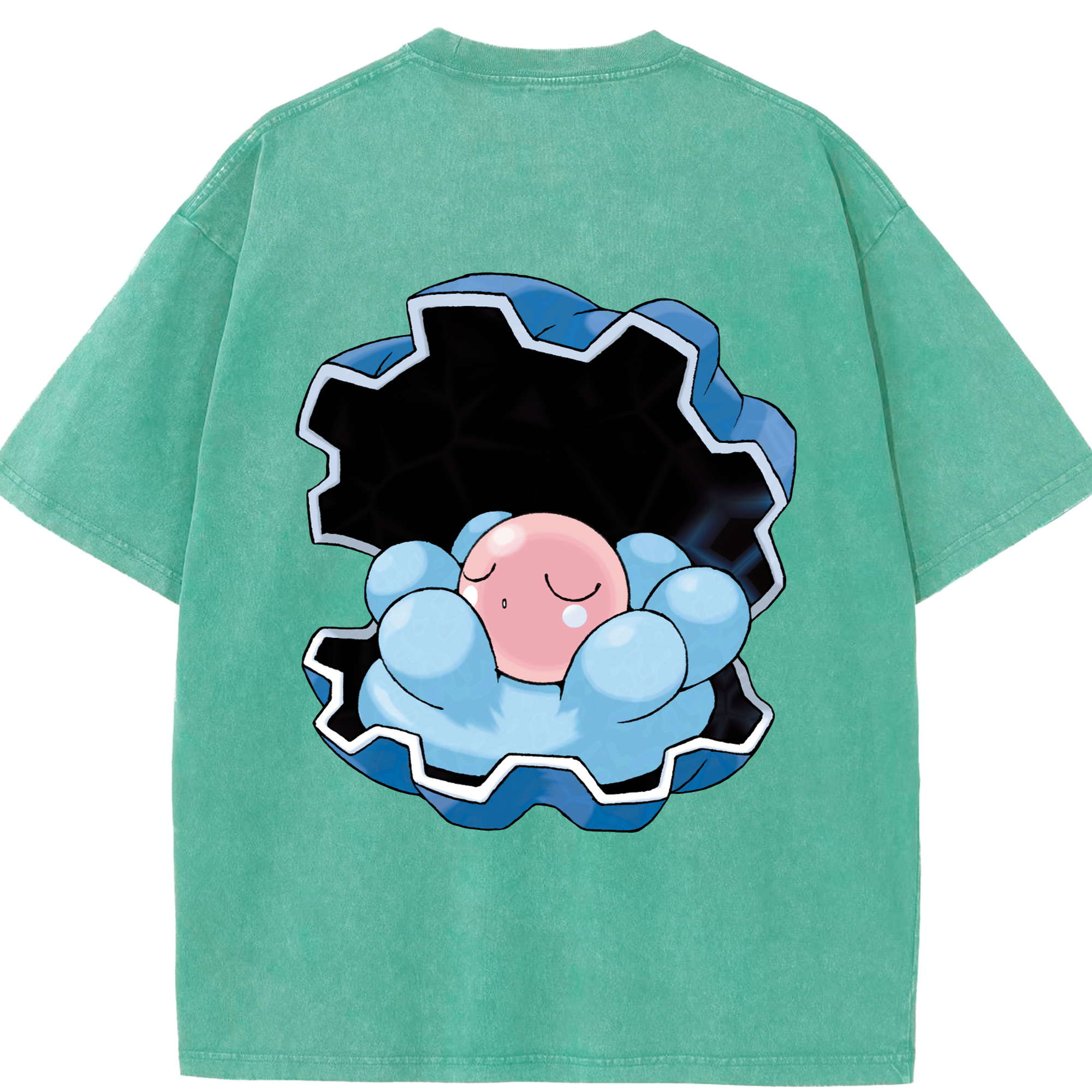 （画像用） ポケットモンスター Pokémon 綿100% ヴィンテージ風 半袖Tシャツ（背面プリント）